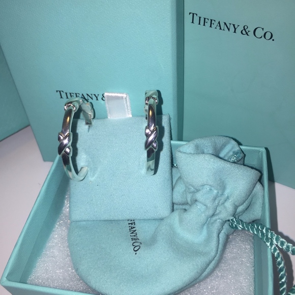 Tiffany & Co. Jewelry - 🛑SOLD🛑TIFFANY & CO. Signature X Large Hoops✨